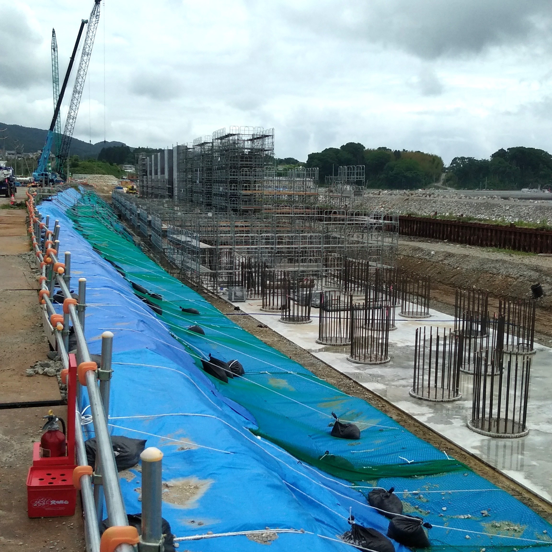 東日本大震災復興工事風景