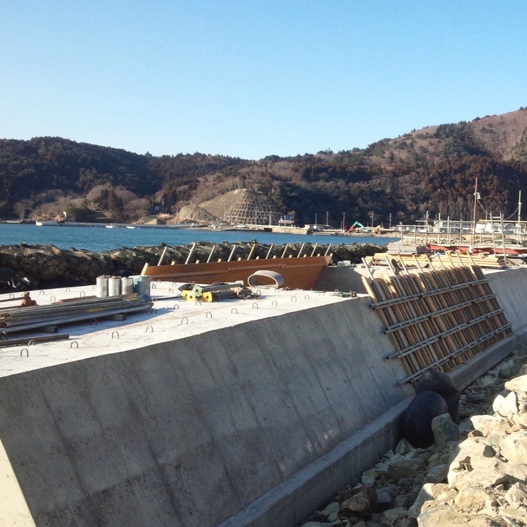 東日本大震災復興工事風景